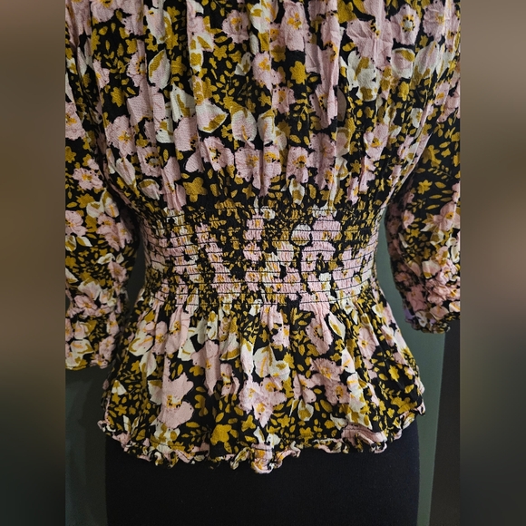 Free People Floral Ruffle Top - Picture 5 of 7
